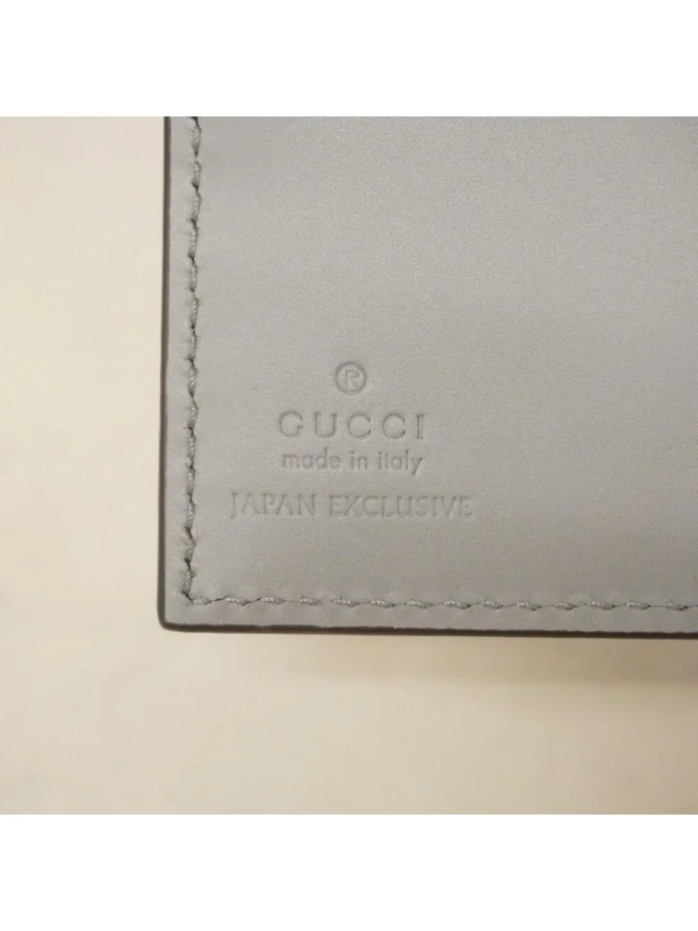 ★SOLD★ Gucci Wallet Guccissima Leather Gray Pink Champagne Gold - Picture 4 of 7